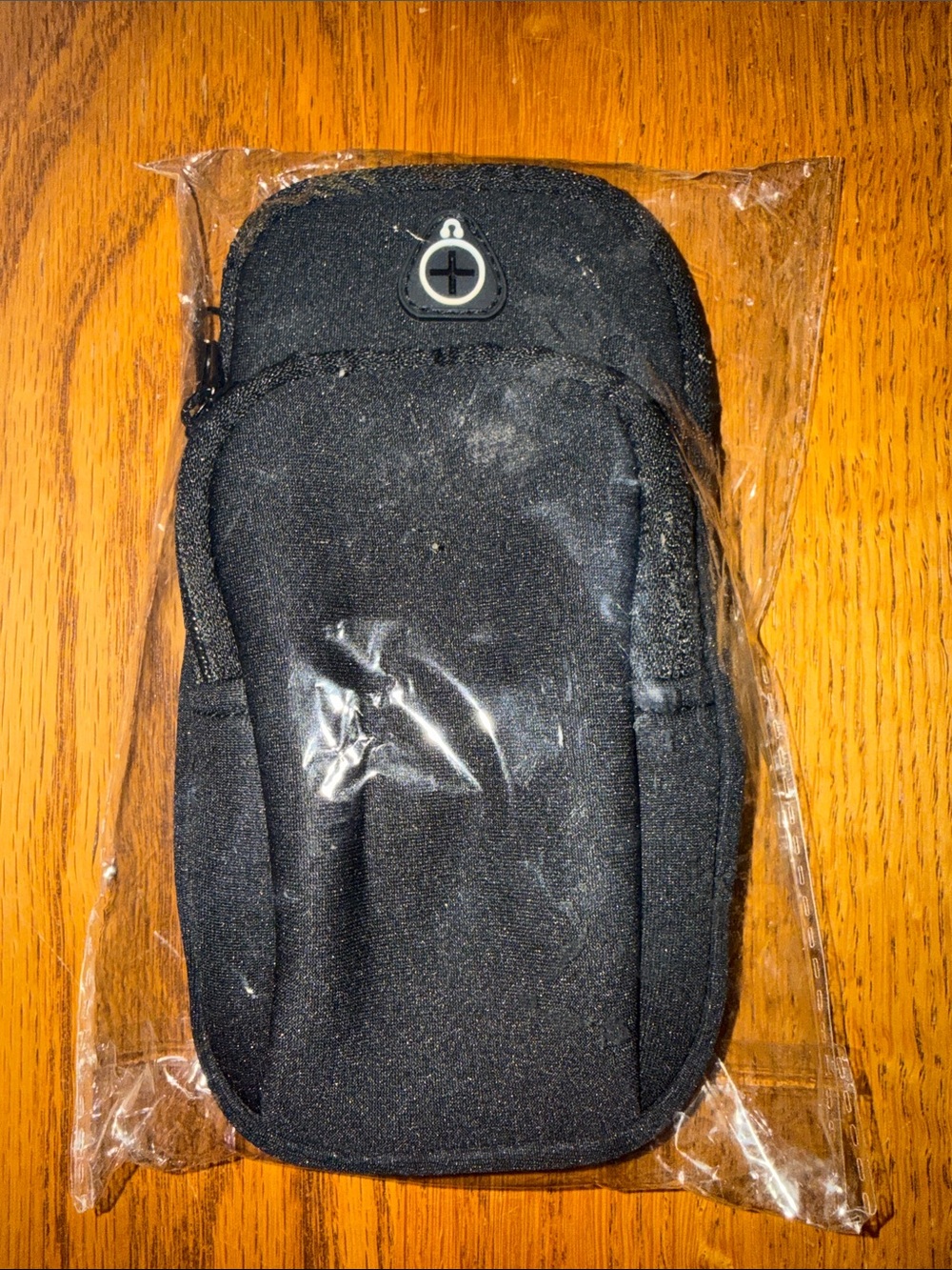 Universal Black Neoprene Phone Holster with Earbud Port